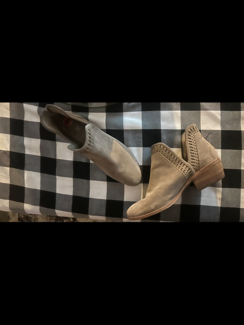Women's Taupe Suede Ankle Booties
